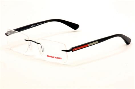 prada rimless eyeglasses sale|Prada clear frame eyeglasses.